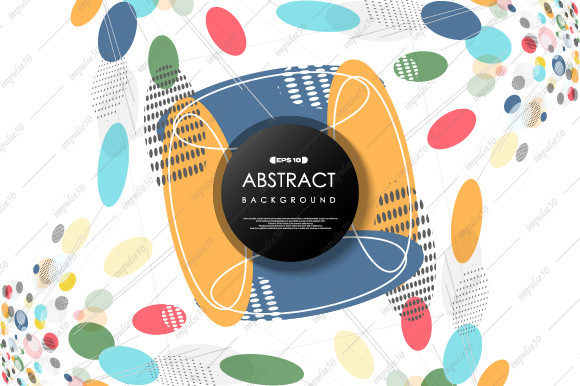 Abstract Colorful Circle Decorative: Elevating Visual Identity with Dynamic Geometry