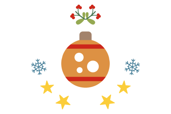 Christmas Decorative Ball Badge