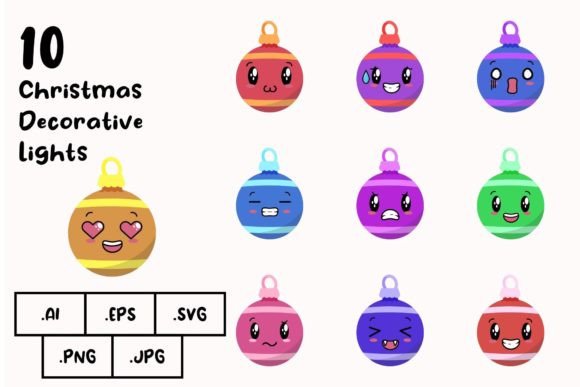 Christmas Decorative Lights: Digital Assets for Holiday Design
