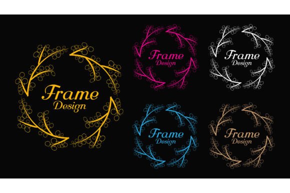 Decorative Botanical Frames for Logos 05: Elevating Brand Identity with Organic Elegance