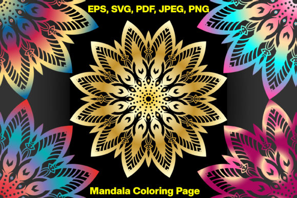 Decorative Floral Mandala Coloring Book