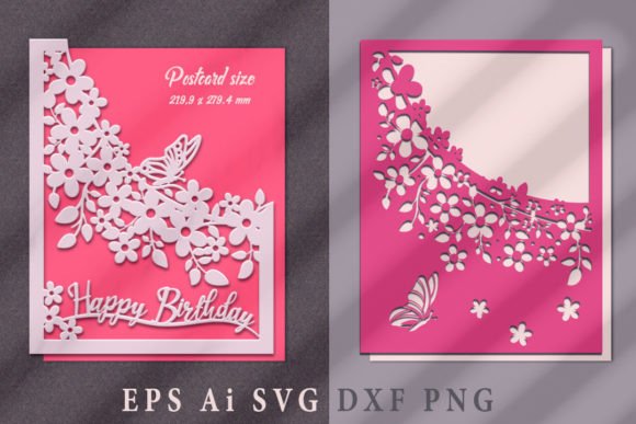 Decorative Frame for Postcard Design