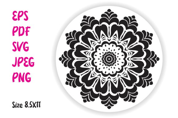 Decorative Mandala with Floral Pattern