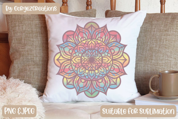 Decorative Musk Mandala, Sublimation
