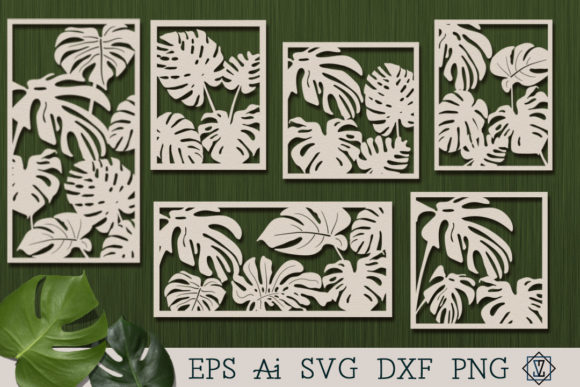 Decorative Panel with Montera Leaves
