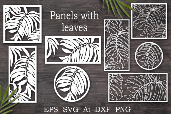 Decorative Panels with Leaves.laser Cutt: Elevating Interior Design and Craft Projects