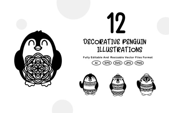 Decorative Penguin Illustrations