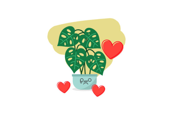 Decorative Plant Kawaii Expression: Elevate Your Creative Projects with High-Resolution Digital Assets