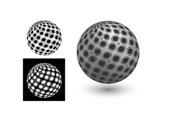 Decorative Sphere with Abstract Geometri: A Strategic Asset for Visual Branding