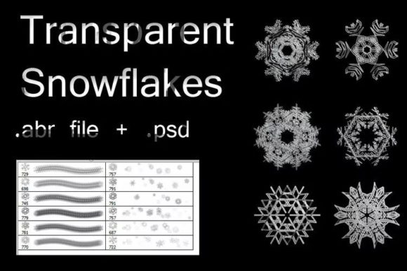 Decorative Transparent Snowflakes: A Practical Evaluation of Creative Assets
