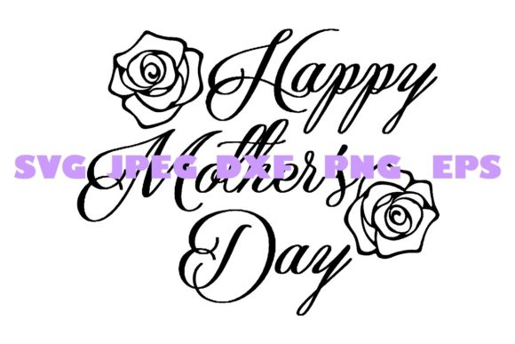 Elegant Decorative Mothers Day DXF 3