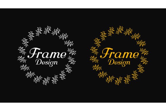 Elevating Brand Identity with Decorative Botanical Frames for Logos 02