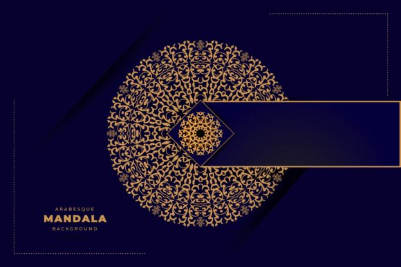 Elevating Visual Identity: The Strategic Value of Decorative Mandala with Golden Arabesque in Digital and Print Media