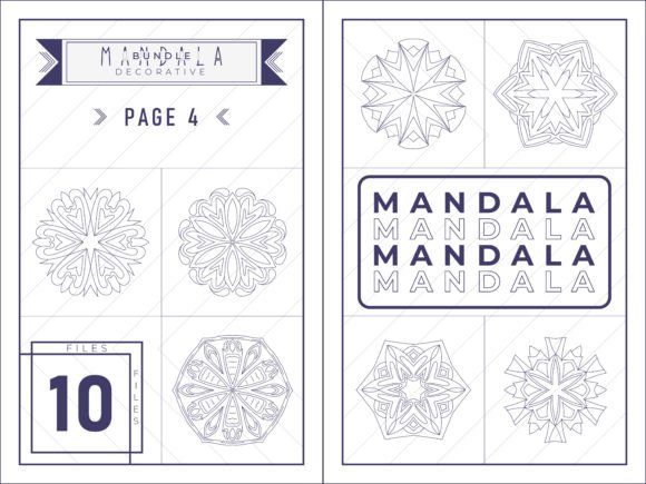 Mandala Coloring Decorative Bundle - 4
