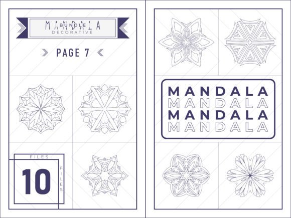 Mandala Coloring Decorative Bundle - 7