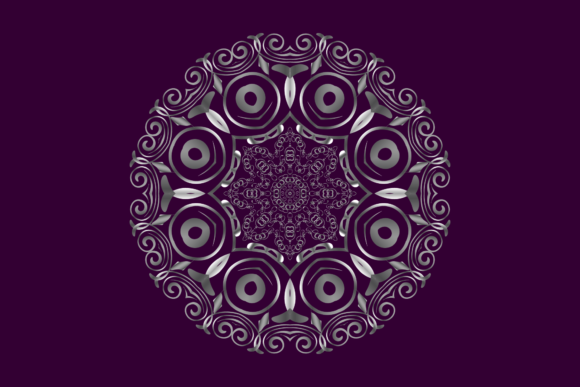 Mandala Silver Decorative: A Versatile Design Asset