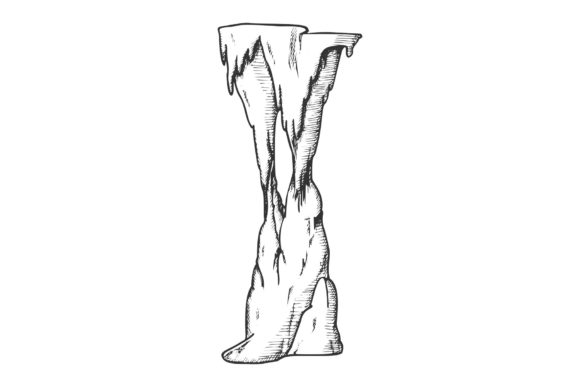 Stalactite Decorative Tunnel Element Ink