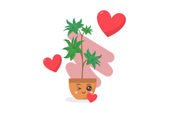 The Charm of Kawaii Flat Icon Decorative Plants: Elevating Your Creative Projects with High-Quality Digital Assets