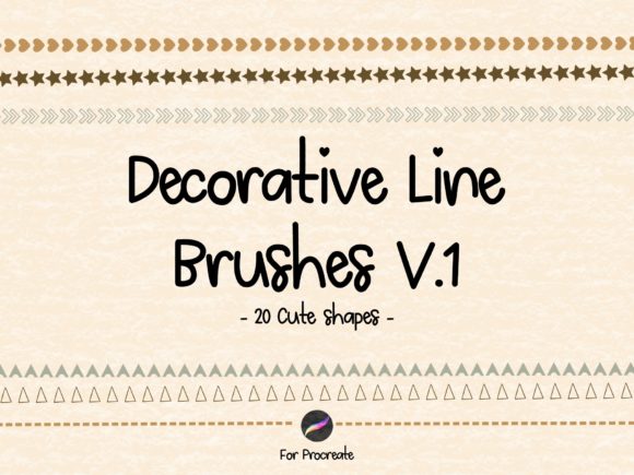 Transform Your Digital Art with Decorative Line Brushes V1 for Procreate