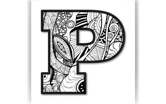 Unlocking Creativity with the Decorative P Letter Coloring Page KIDS: A Comprehensive Guide for Digital Designers and Educators
