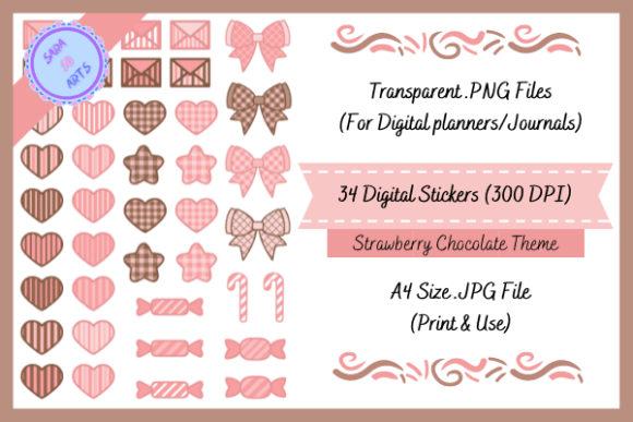 Valentine Decorative Digital Stickers